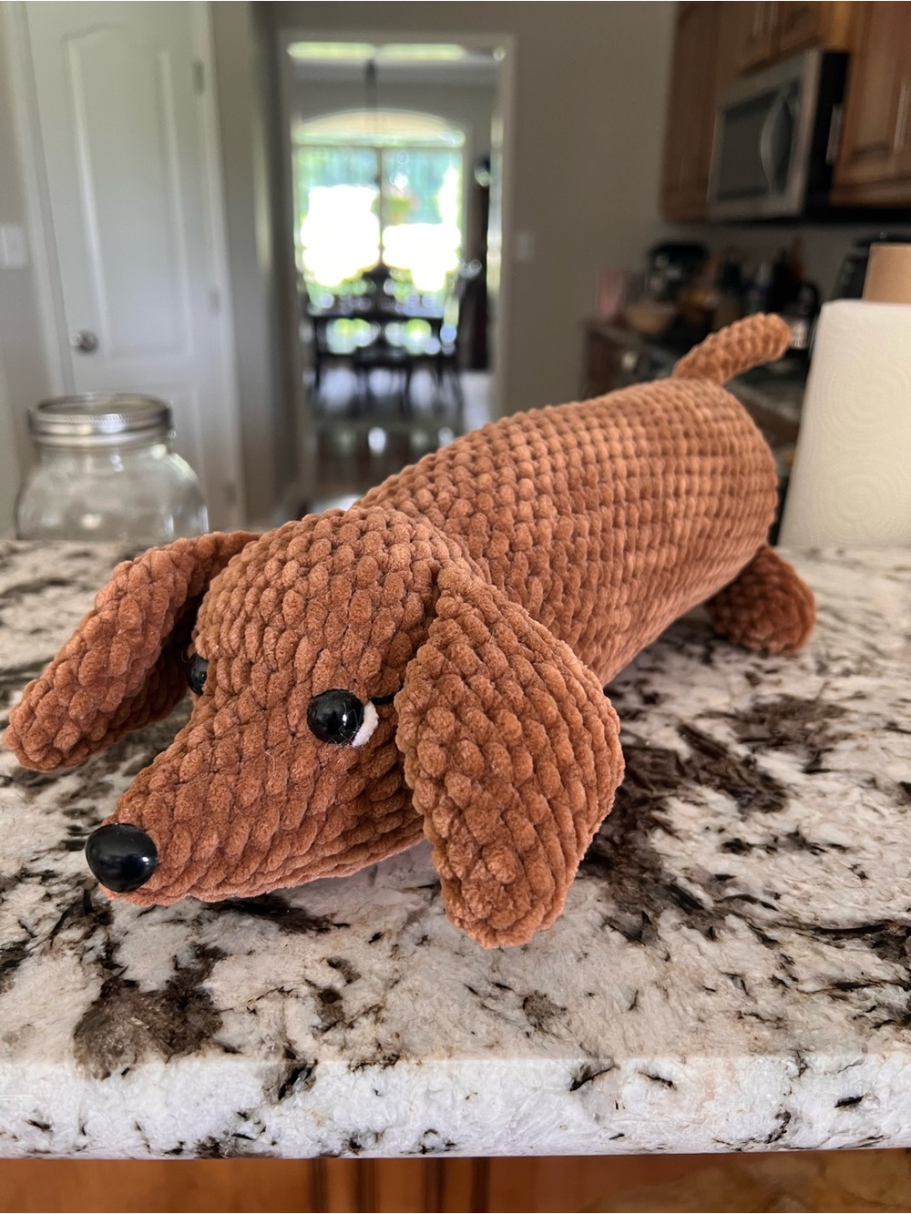 Crochet Dachshund by Petunia’s Plushie Patch (me)